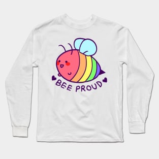 BEE proud: gay flag Long Sleeve T-Shirt